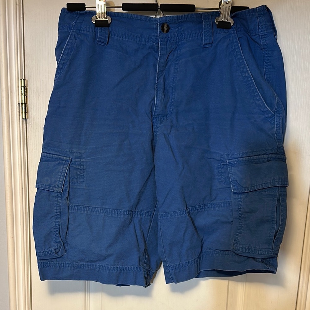 Men’s Mossimo Supply Co Blue Cargo Shorts Size 32
